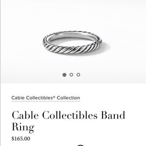 David Yurman Cable Ring size 5
